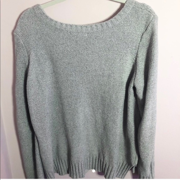 Grey Cable Knit Sweater - Picture 2 of 2
